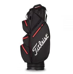 Titleist StaDry 14 Golf Cart Bag TB21CT7 -Golf Club Shop 2021 cart 14 stadry black black red 03 75