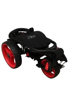 Axglo TriLite 3 Wheel Golf Trolley | Black/Red -Golf Club Shop Axglo TriLite Wheel Golf Trolley Black Red 65