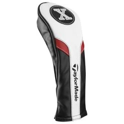 TaylorMade Golf Headcovers | White/Black/Red -Golf Club Shop B15877 zoom D
