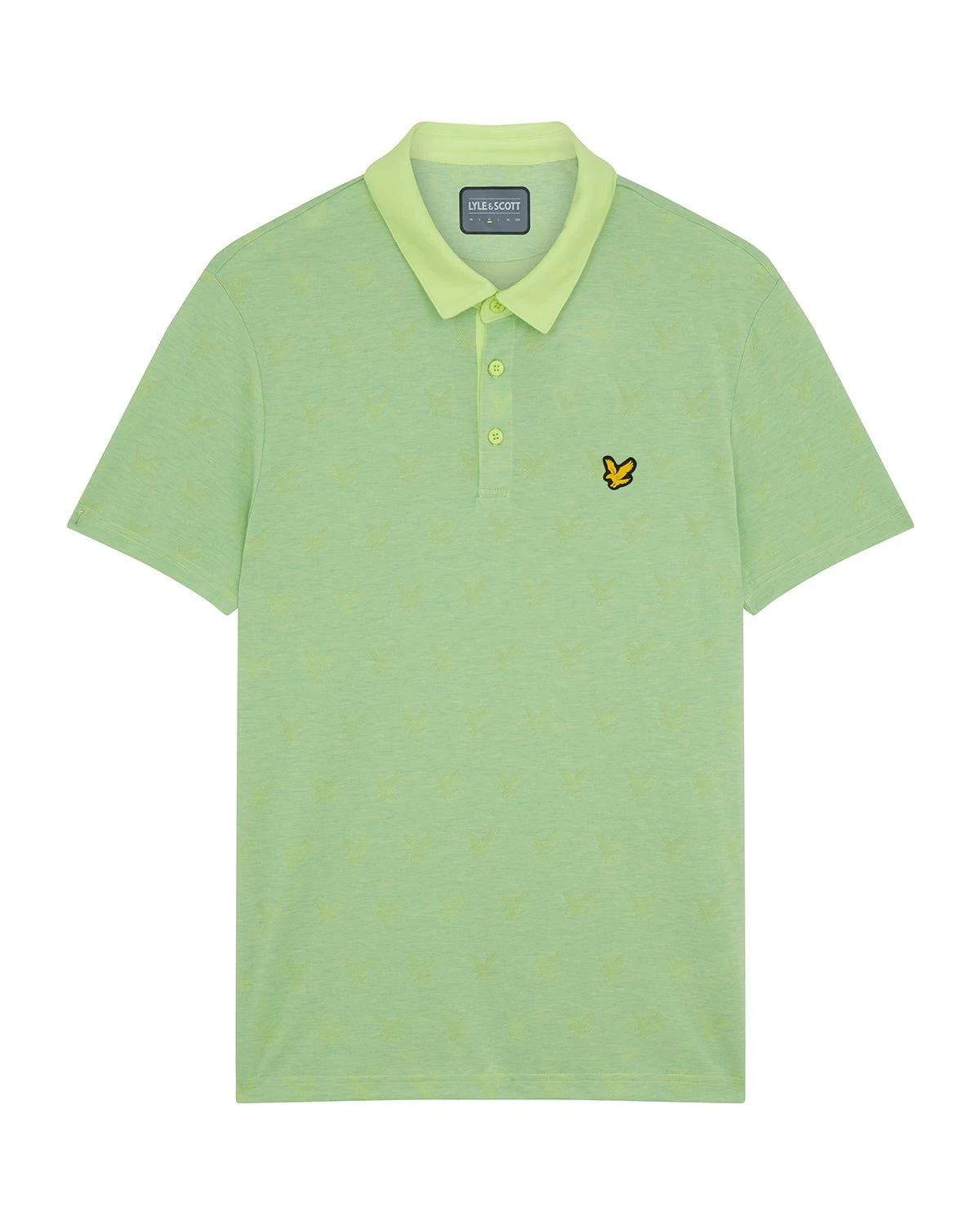 Lyle & Scott Jacquard Golf Polo Shirt SP1562G 7 Lyle & Scott Jacquard Golf Polo Shirt SP1562G - Image 5