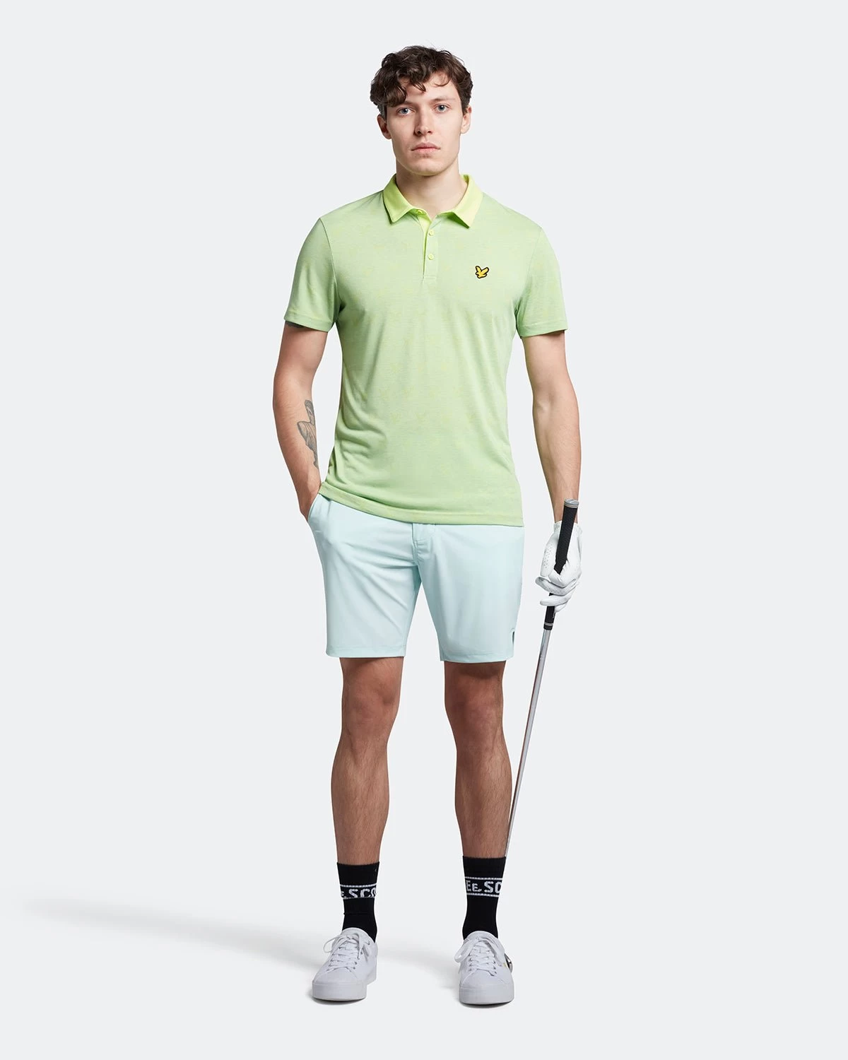 Lyle & Scott Jacquard Golf Polo Shirt SP1562G 6 Lyle & Scott Jacquard Golf Polo Shirt SP1562G - Image 4