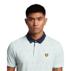 Lyle & Scott Jacquard Golf Polo Shirt SP1562G 9 Lyle & Scott Jacquard Golf Polo Shirt SP1562G -Golf Club Shop Lyle Scott Jacquard Golf Polo Shirt SP 1