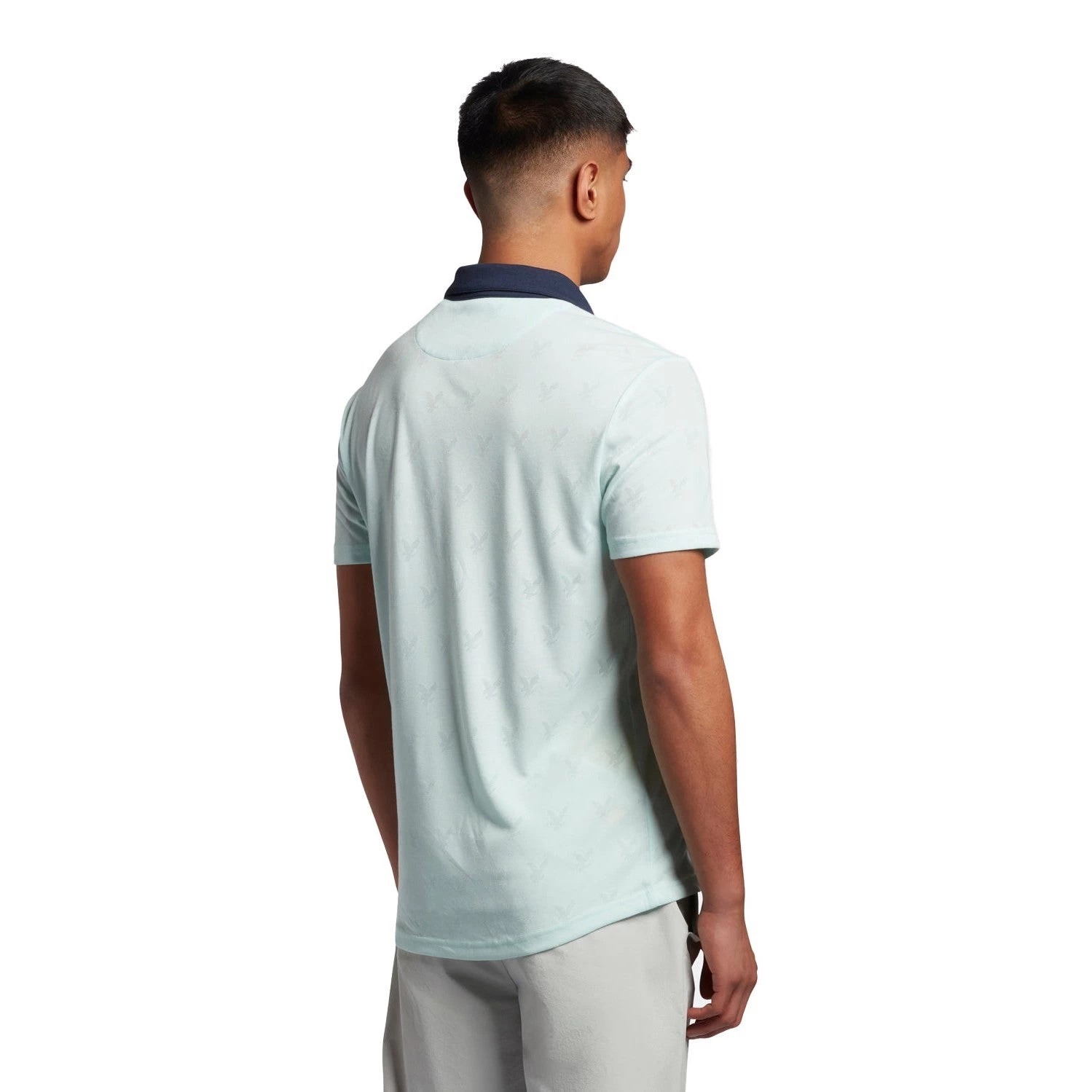 Lyle & Scott Jacquard Golf Polo Shirt SP1562G 4 Lyle & Scott Jacquard Golf Polo Shirt SP1562G - Image 2