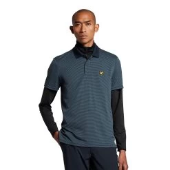 Lyle & Scott Microstripe Golf Polo Shirt SP1464GC