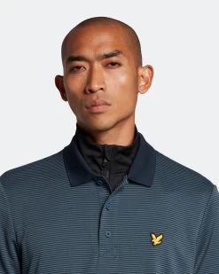 Lyle & Scott Microstripe Golf Polo Shirt SP1464GC -Golf Club Shop Lyle Scott Microstripe Golf Polo Shirt SP1464GC 14