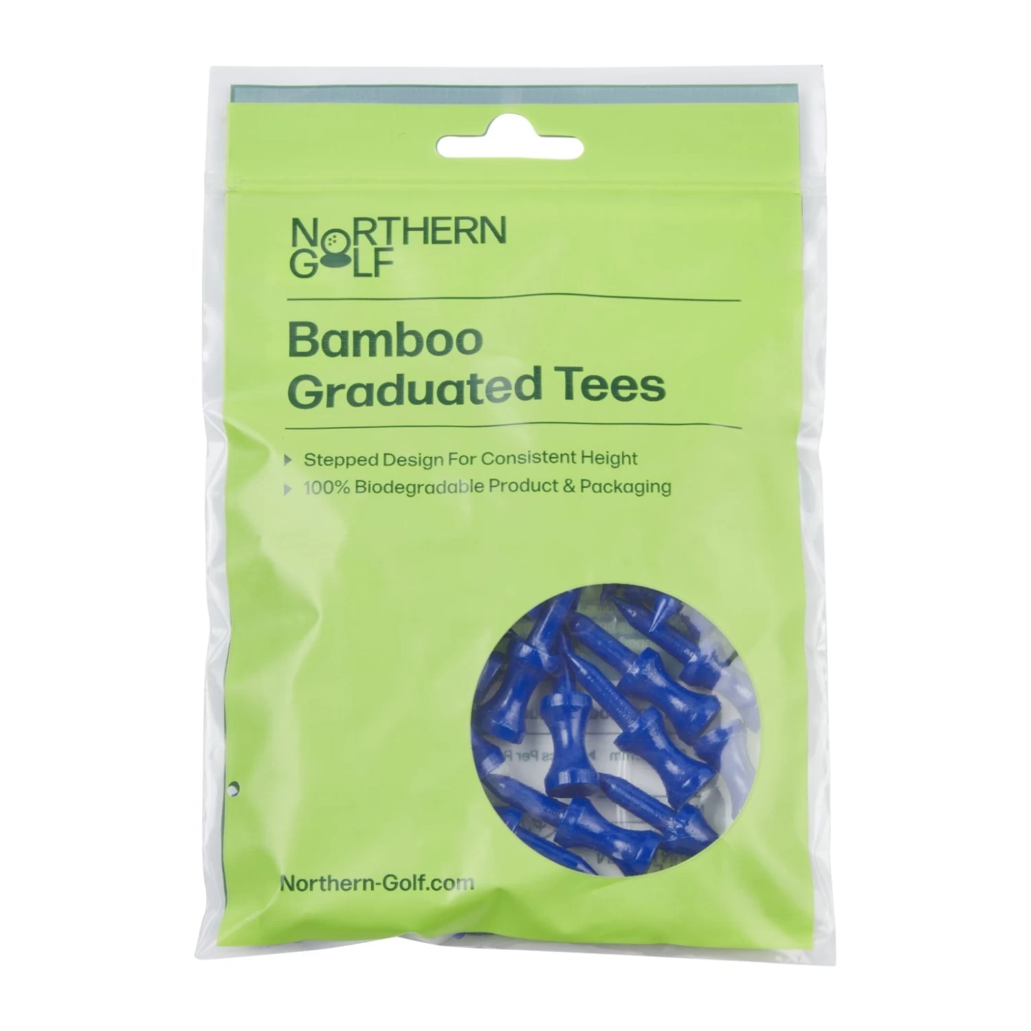 Northern Golf Blue Bamboo Graduated Tees 3 Northern Golf Blue Bamboo Graduated Tees