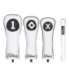 Titleist White & Black Leather Headcovers TA20TASCWB -Golf Club Shop Titleist White Black Leather Headcovers TA20TASCWB 76