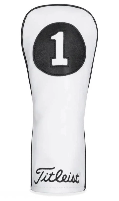 Titleist White & Black Leather Headcovers TA20TASCWB 6 Titleist White & Black Leather Headcovers TA20TASCWB - Image 4